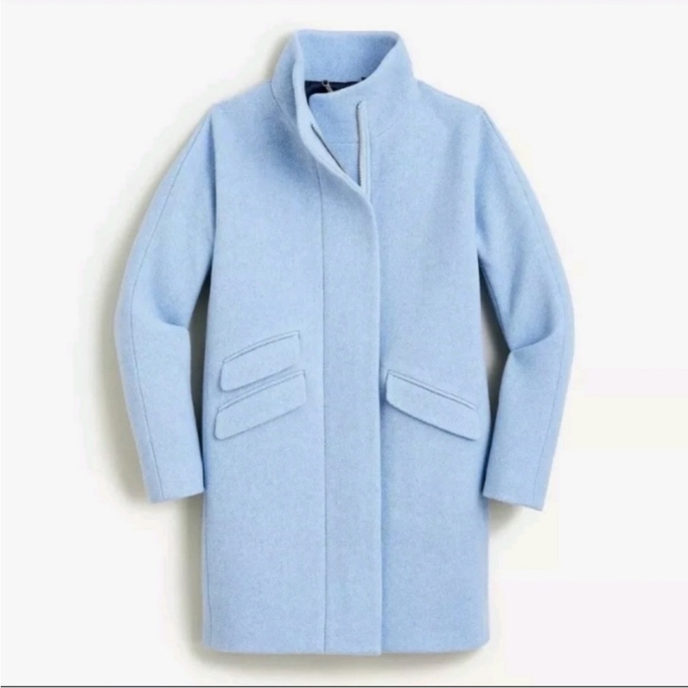 J.Crew Cocoon coat in Italian stadium-cloth wool